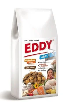 EDDY Large Breed s masovými polštářky Gramáž 8kg, Stáří Adult