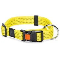 Collar de nylon ART Sportiv reflectante 45-65 25 Amarillo KAR