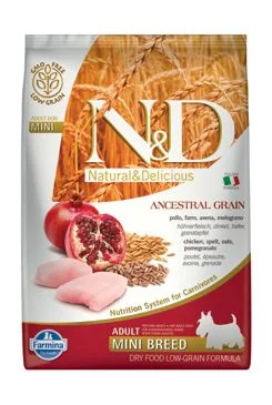 N&D LG DOG Mini Chicken & Pomegranate Gramáž 7kg, Stáří Adult