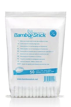 BambooStick L/XL Cotton Buds for Cleaning Dogs' Ears Počet 50ks