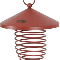 Outdoor SPIRALO feeder for suet balls, metal, red Rozměr 11cm