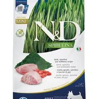 N&D SPIRULINA DOG Mini Lamb & Wolfberry Gramáž 2kg, Stáří Adult