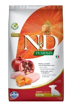 N&D Pumpkin DOG Puppy Mini Pollo y Granada Gramáž 2,5kg