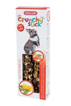 CRUNCHY STICK Treat with Carrot & Dandelion for Rabbits