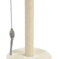 Scratching Post with Toy, Beige Rozměr 48cm