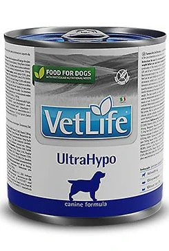 Vet Life Natural DOG lata UltraHypo Gramáž 300g