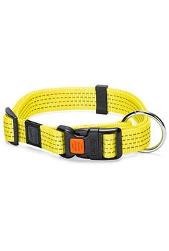 Collar de nylon ART Sportiv reflectante 45-65 25 Amarillo KAR