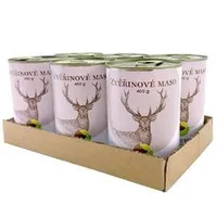 BOHEMIA MASO Zvěřinové ve vlastní šťávě SIX PACK6x400g