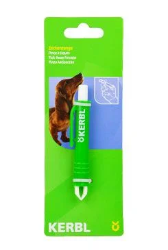 Pinzas para garrapatas de plástico verdes, tarjeta colgante Počet 1ks