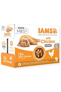 Cat Kitten Delights pouch Chicken in gravy 12x85g