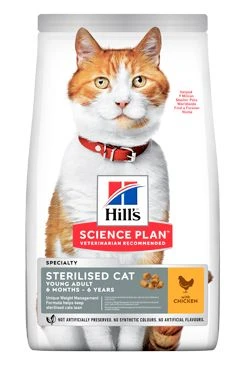 Hill's Fel. SP Sterilised Cat Chicken Gramáž 1,5kg, Stáří Adult