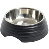 Comedero melamina Frosted Ripple Bowl negro BUSTER Objem 350ml