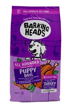 Barking Heads All Hounder Puppy Days Turkey Gramáž 6kg