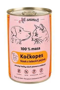 All Animals kočkopes konz. Telecí jatýrka Gramáž 400g