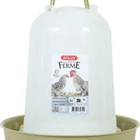 Bebedero de canal para aves de corral verde Objem 5l
