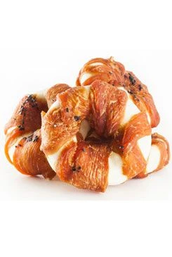 Dog treat MINI beef ring chicken duck sesame Počet 4ks