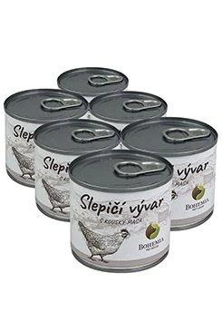 BOHEMIA Chicken Broth with Meat Pieces SIX PACK 6x140ml
