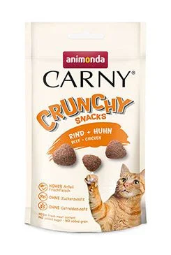 Kočka CARNY poch. Crunchy hovězí kuře Gramáž 50g