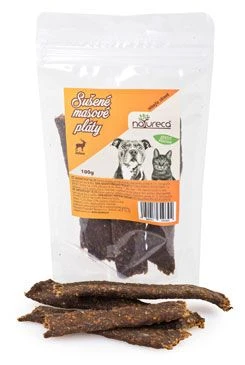 NATURECA pochoutka Masové pláty Jelen 100% maso Gramáž 100g