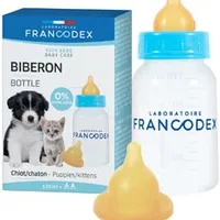 Biberón para alimentar cachorros y gatitos Objem 120ml