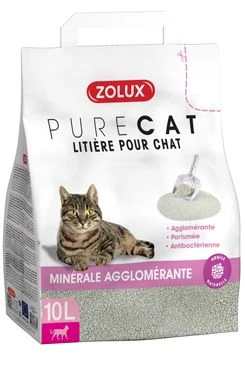 Arena PURECAT antibacterial aglomerante perfumada Zolux Objem 10l