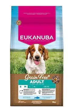 Eukanuba Dog GF Small&Medium rich in Oc. Fish Gramáž 3kg, Stáří Adult