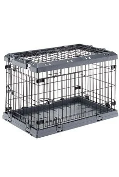 SUPERIOR 75 Folding Dog Crate Grey FP