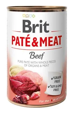 Brit Dog konz Paté & Meat Beef Gramáž 400g