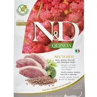 N&D Quinoa CAT Neutered Duck & Broccoli & Asparagus Gramáž 1,5kg
