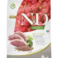 N&D Quinoa DOG Neutered Duck & Broccoli & Asp. Mini Gramáž 2,5kg