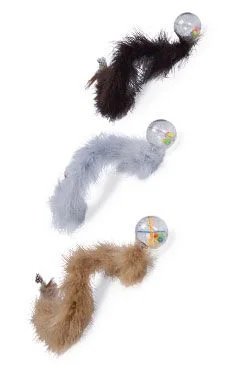 Cat Toy Rattling Ball with Feather Tail KAR Rozměr 45cm