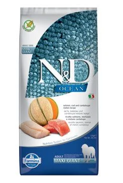 N&D OCEAN DOG Giant Salmon & Cod & Melon Gramáž 12kg, Stáří kočky Adult