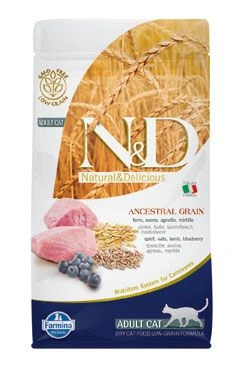 N&D LG CAT Lamb & Blueberry Gramáž 1,5kg, Stáří Adult