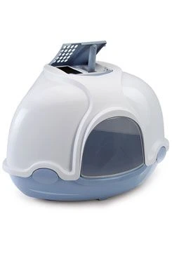 Arenero para gato cubierto de esquina con filtro Azul Počet 1ks