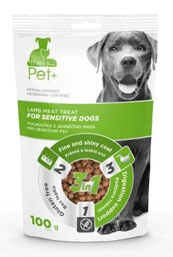 Snack Pet+ 3en1 for Sensitive Dogs cordero Gramáž 100g