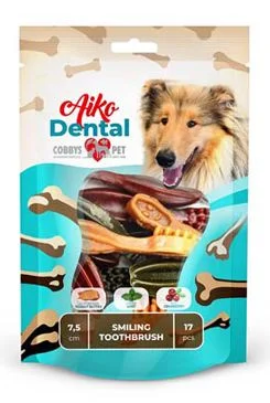 AIKO Pochoutka Dental Smiling Toothbrush S Gramáž 170g, Počet 17ks