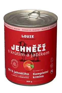 Lata para perros Cordero con pavo, manzana y prebióticos Gramáž 800g