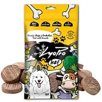 Dog treat freeze-dried Beef chips with broccoli Gramáž 50g