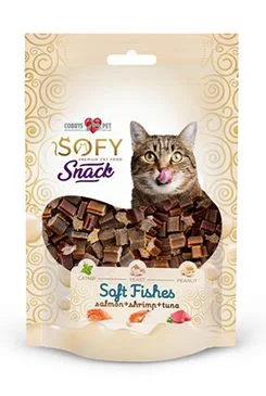 AIKO Pochoutka Cat SOFY Snack Soft Fishes Gramáž 50g