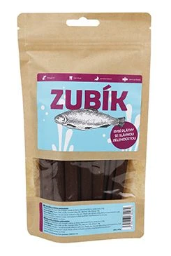 Snack ZUBÍK Láminas de pescado con mejillón de labio verde Gramáž 200g