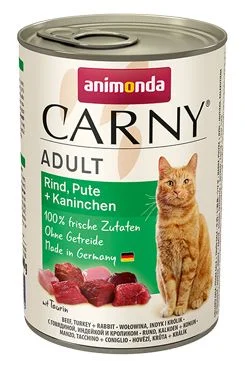 Animonda CARNY konz. Adul hovězí krůta králík Gramáž 400g
