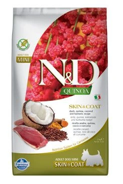 N&D Quinoa DOG Skin&Coat Duck Mini Gramáž 2,5kg, Stáří Adult