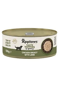 Lata para perros Toppers Gravy pechuga de pollo con cordero Gramáž 156g