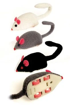 Cat Toy Super Fast Wind-Up Plush Mouse KAR