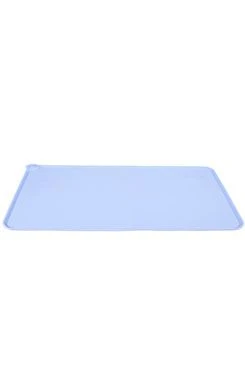 Smooth SILICONE Bowl Mat Blue L
