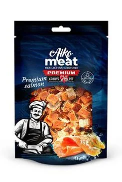 AIKO Pochoutka Meat Premium Salmon Cubes Gramáž 75g