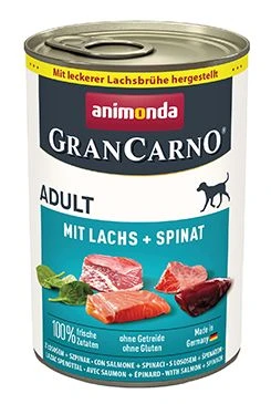 Animonda GRANCARNO konz. losos špenát Gramáž 400g, Stáří Adult