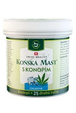Koňská mast s konopím chladivá Objem 250ml