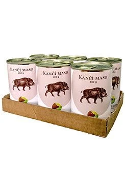 BOHEMIA MASO Kančí ve vlastní šťávě SIX PACK 6x400g