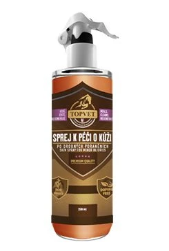 Sprej k péči o kůži po drobných poraněních TOPVET 250 ml